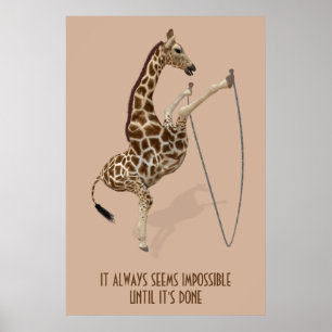 Poster Ça semble toujours impossible jusqu'à ce qu'il soi