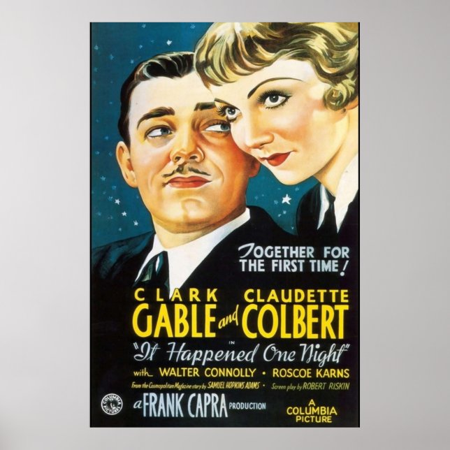 Poster Ça S'Est Passé Une Nuit (Devant)