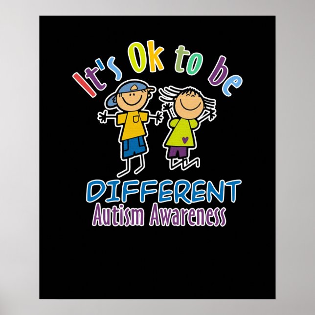 Poster Ça va d'être différent mois de Sensibilisation sur (Devant)