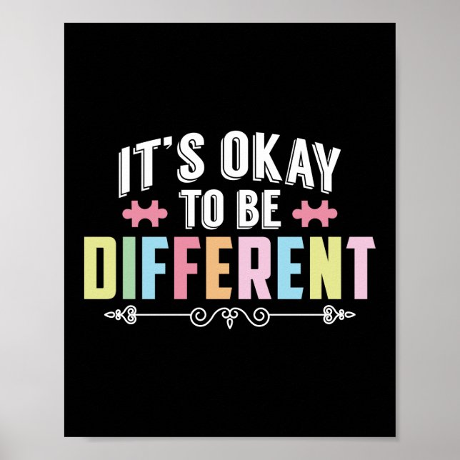 Poster Ça Va Être Une Sensibilisation sur l'autisme Diffé (Devant)