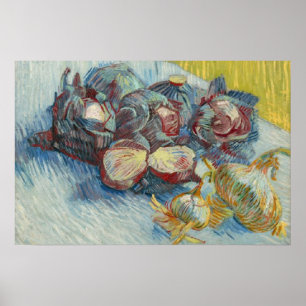 Poster Cabages rouges et ail Vincent van Gogh Small