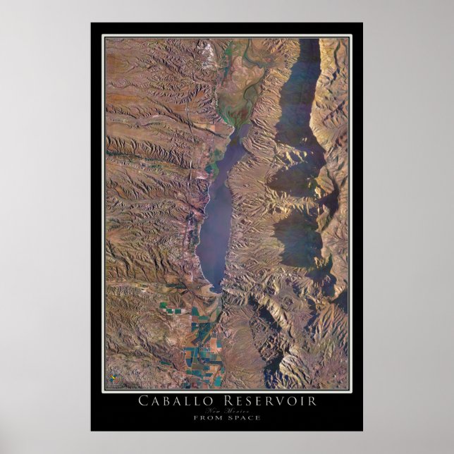 Poster Caballo Lake Nouveau-Mexique De L'Art Spatial Sate (Devant)