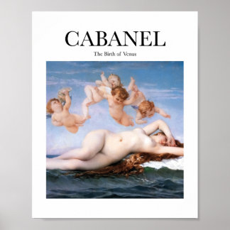Poster Cabanel - La naissance de Vénus