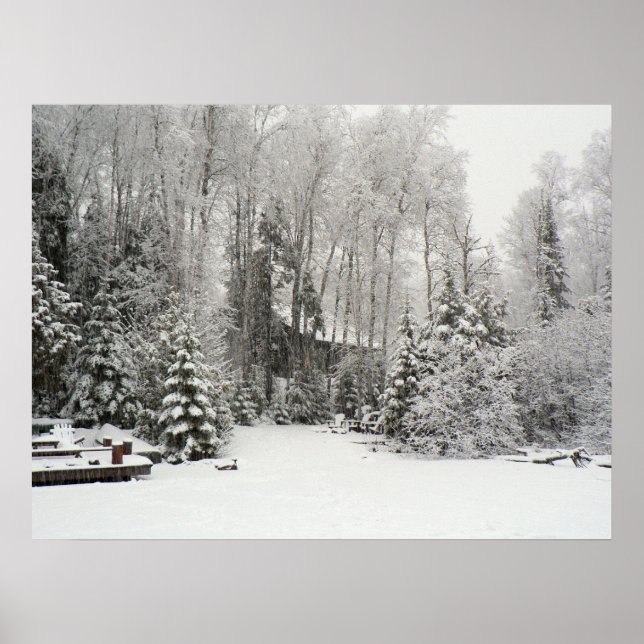 Poster Cabine à Snowfall (Devant)