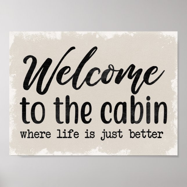 Poster Cabine - Bienvenue à notre Cabine (Devant)