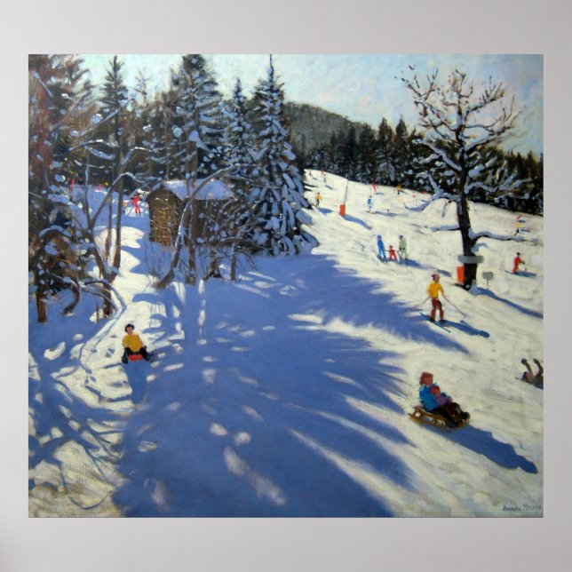 Poster Cabine de montagne Morzine (Devant)