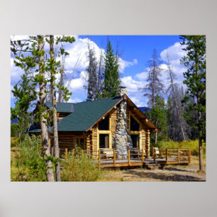 Poster Cabine de rondin