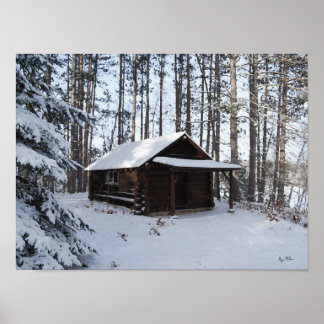 Poster Cabine d'hiver