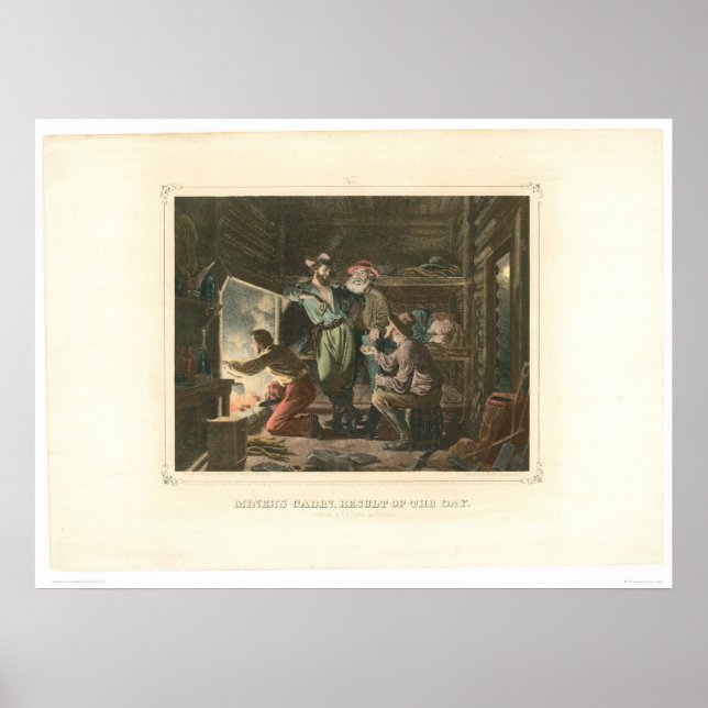 Poster Cabine du mineur, Résultat de la journée (0155A) (Devant)
