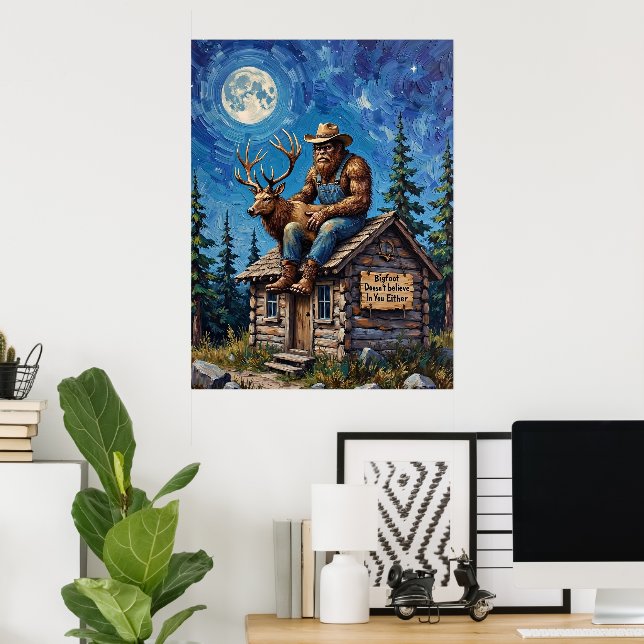 Poster Cabine Top Confidant : Bigfoot et Elk (Bureau à domicile)