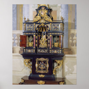 Poster Cabinet de l'Electress Palatine, c.1704 (bois