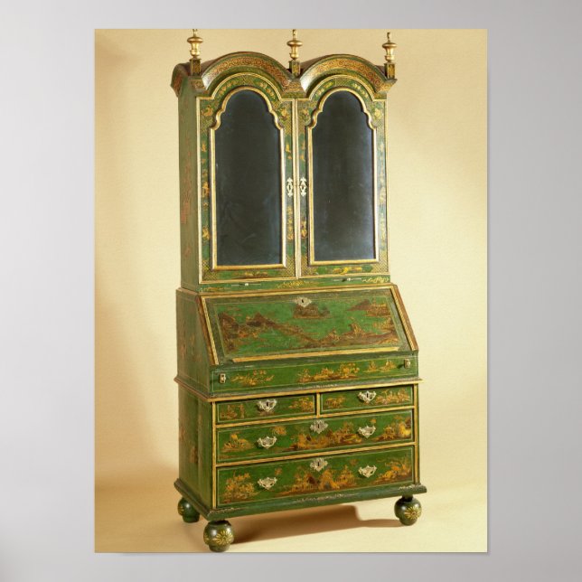 Poster Cabinet du bureau Queen Anne avec pieds à billes,  (Devant)