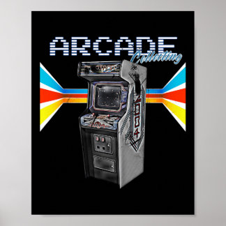 Poster Cabinet Machine 1970 1980 1990 Video Game