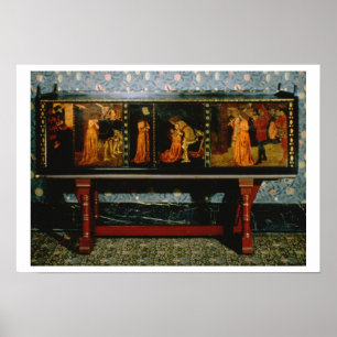 Poster Cabinet St. George, 1861 (chêne avec panneaux pein