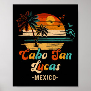 Poster Cabo San Lucas Mexique Vacances 2025 Famille corre