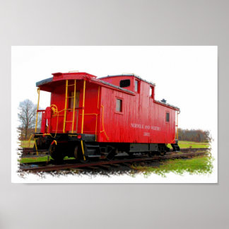 Poster Caboose rouge