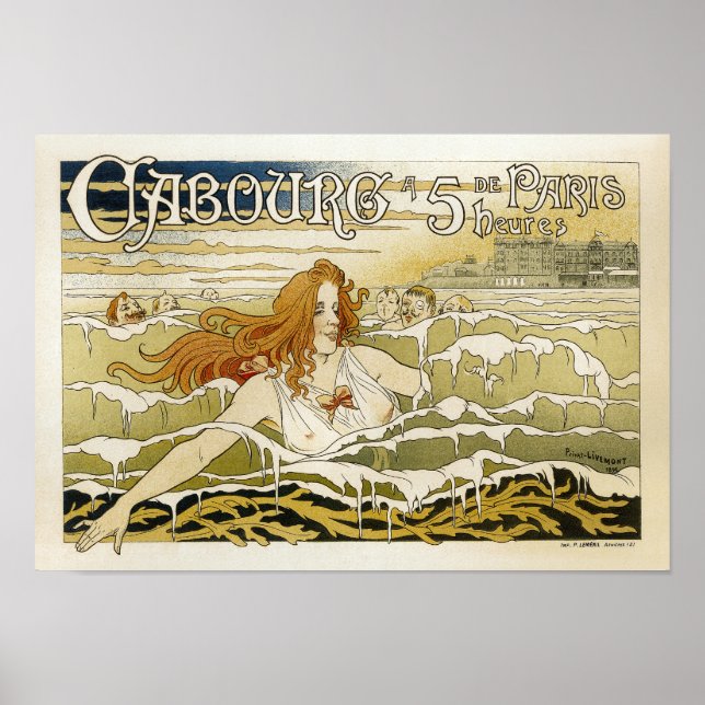 Poster Caboure publicitaire vintage (Devant)
