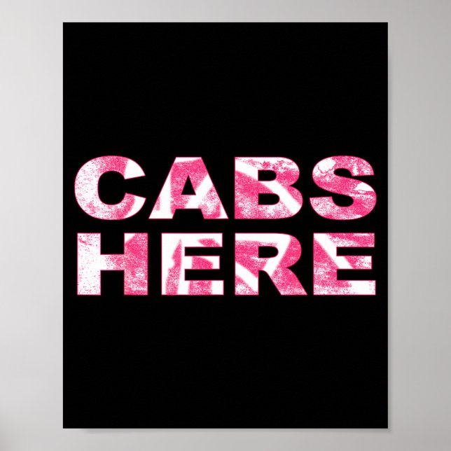 Poster Cabs Here Gym Tan Laundry New Jersey Gtl Garden  (Devant)