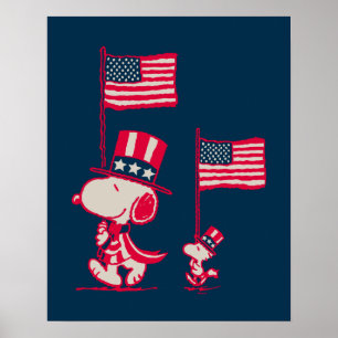 Poster cacahuètes   American Summer Old Glory