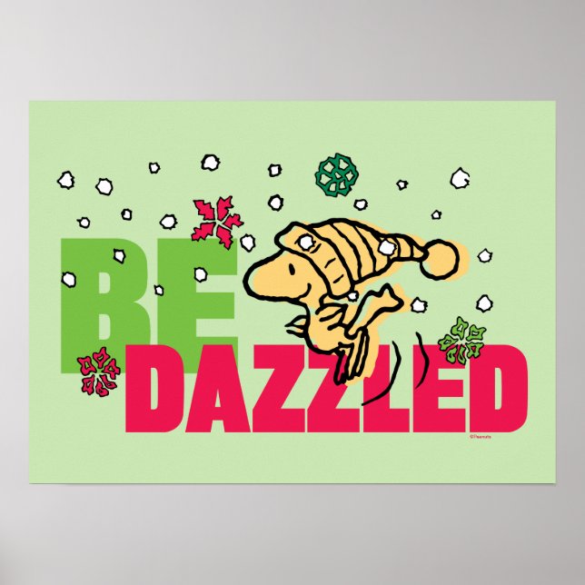 Poster cacahuètes | Bois de Noël Eblouissez (Devant)