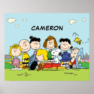 Poster cacahuètes   Charlie Brown et Gang   Ajouter Votre