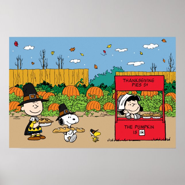 Poster cacahuètes | Charlie Brown Thanksgiving (Devant)