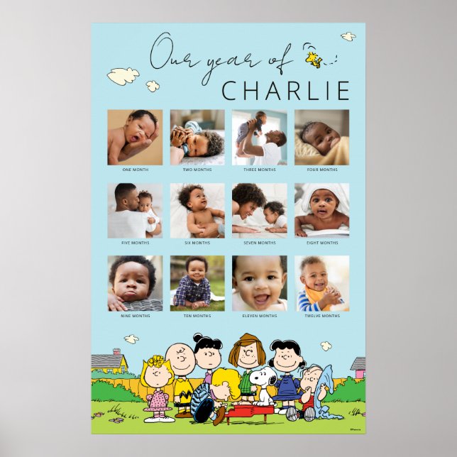 Poster cacahuètes | Collage photo de la première année du (Devant)