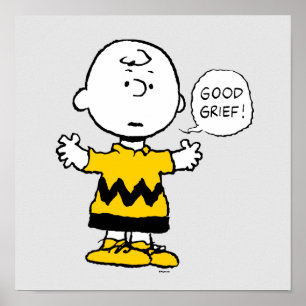 Poster cacahuètes   Good Grief Charlie Brown