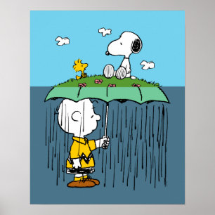 Poster cacahuètes   Jour ensoleillé Jour de pluie Half & 