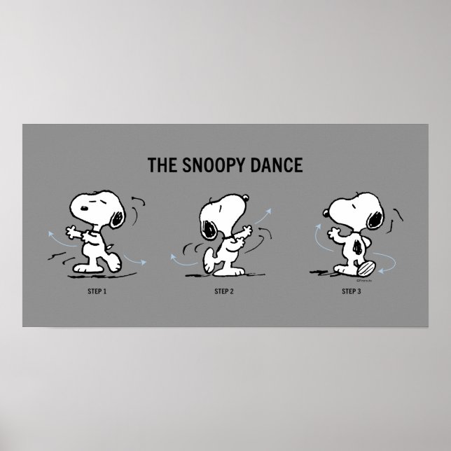 Poster cacahuètes | La Danse Snoopy (Devant)
