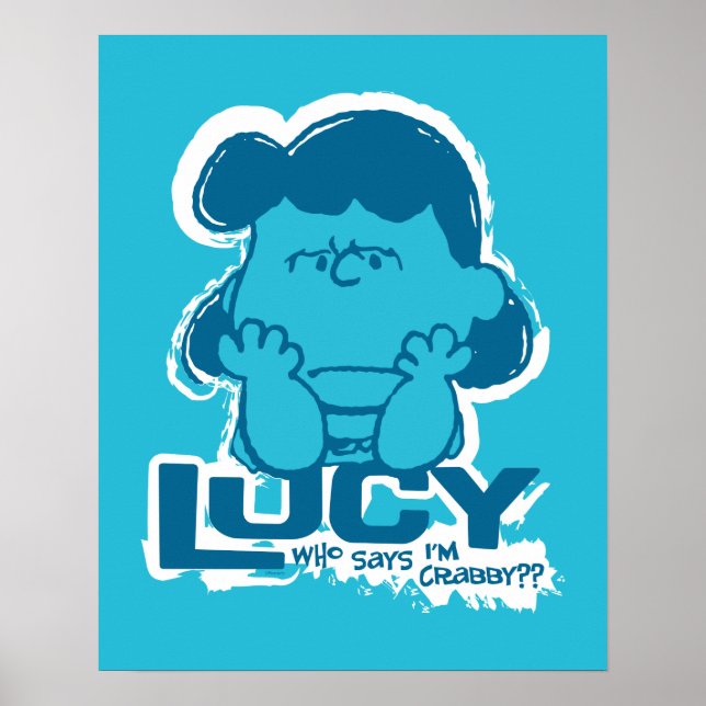 Poster cacahuètes | Lucy Who Says I'm Crabby? ? (Devant)