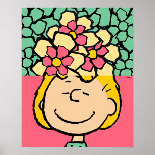 Poster cacahuètes   Moitié et demi-fleurs Sally