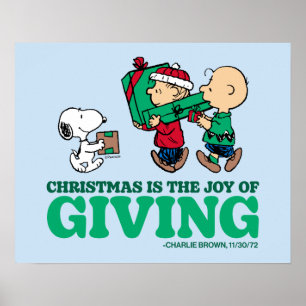 Poster cacahuètes   Noël est la joie de donner