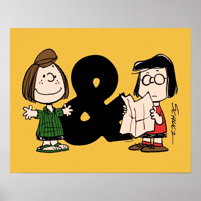Poster cacahuètes | Pepperment Patty & Marcie (Devant)