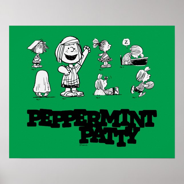 Poster cacahuètes | Peppermenthe Patty (Devant)