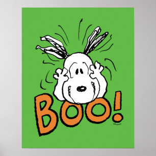 Poster cacahuètes   Snoopy Boo