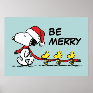 Poster cacahuètes   Snoopy & Friends Winter Scarf