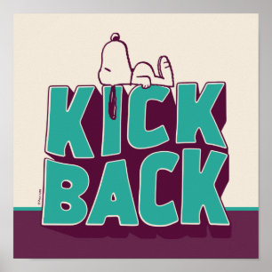 Poster cacahuètes   Snoopy Kickback