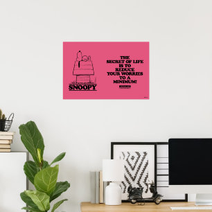 Poster cacahuètes   Snoopy Le Secret À La Vie