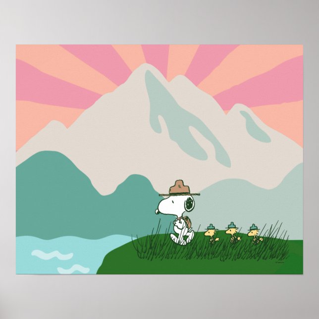 Poster cacahuètes | Snoopy Leader du Pack (Devant)