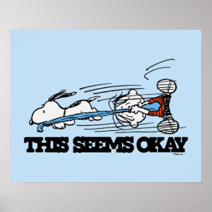 Poster cacahuètes   Snoopy & Linus