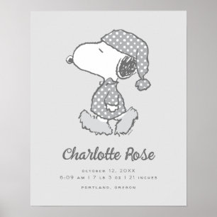 Poster cacahuètes   Snoopy Nap