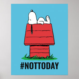 Poster cacahuètes   Snoopy Napping