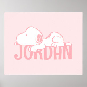 Poster cacahuètes   Snoopy Pastel