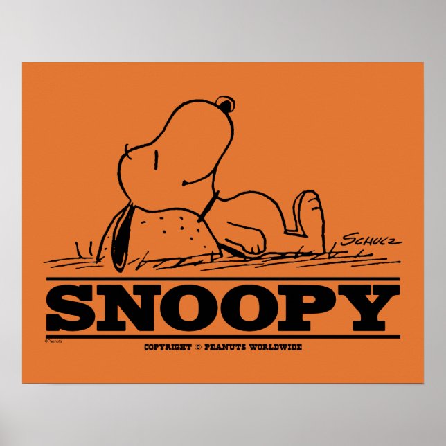 Poster cacahuètes | Snoopy Reest Break (Devant)