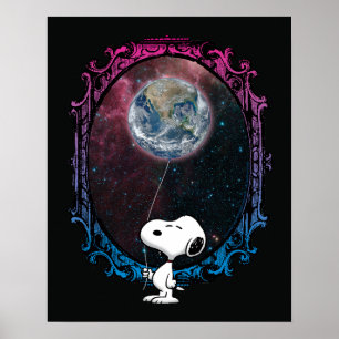 Poster cacahuètes   Snoopy Spacé Out Balloon