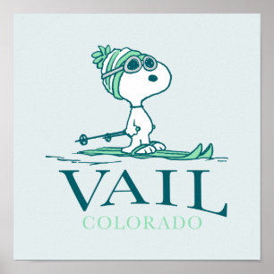 Poster cacahuètes   Snoopy Vail Colorado