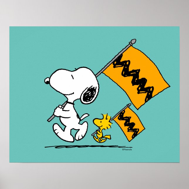 Poster cacahuètes | Snoopy & Woodstock (Devant)
