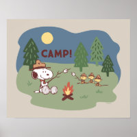 cacahuètes | Snoopy & Woodstock au feu de camp