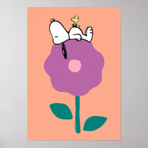 Poster cacahuètes   Snoopy & Woodstock Flower Whististle